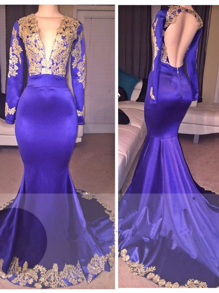 prom dresses purple and gold