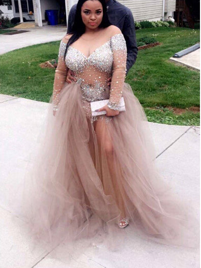 plus size prom gowns near me