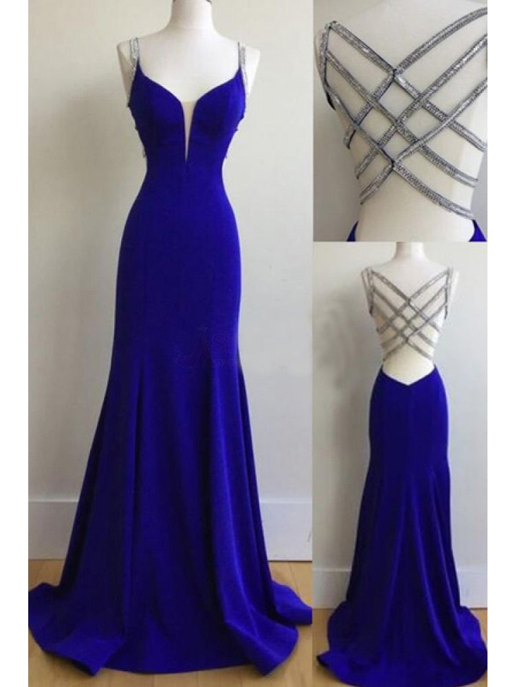 blue diamond prom dress
