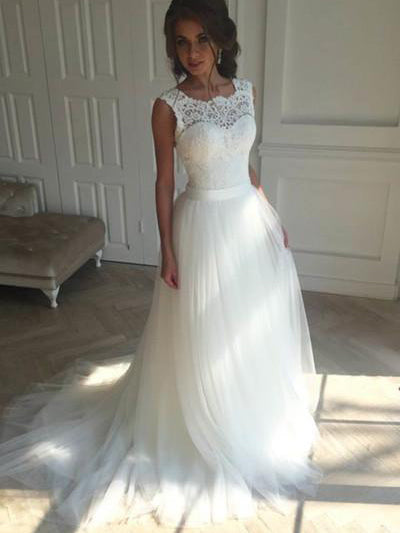 short tulle wedding dresses