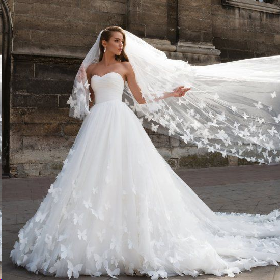 long beautiful wedding dresses