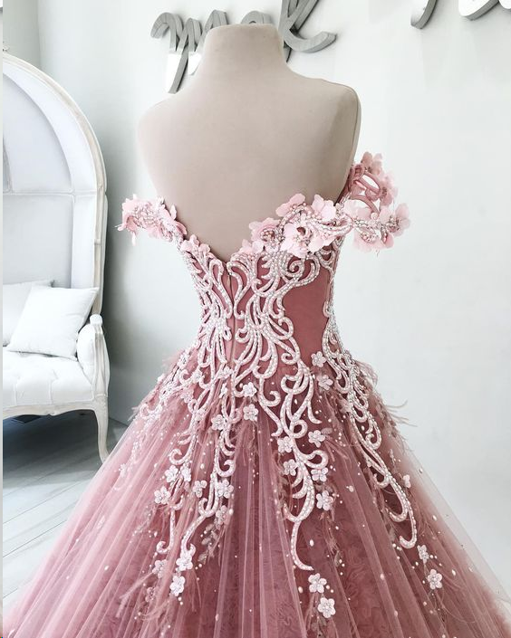 ball gown with long train