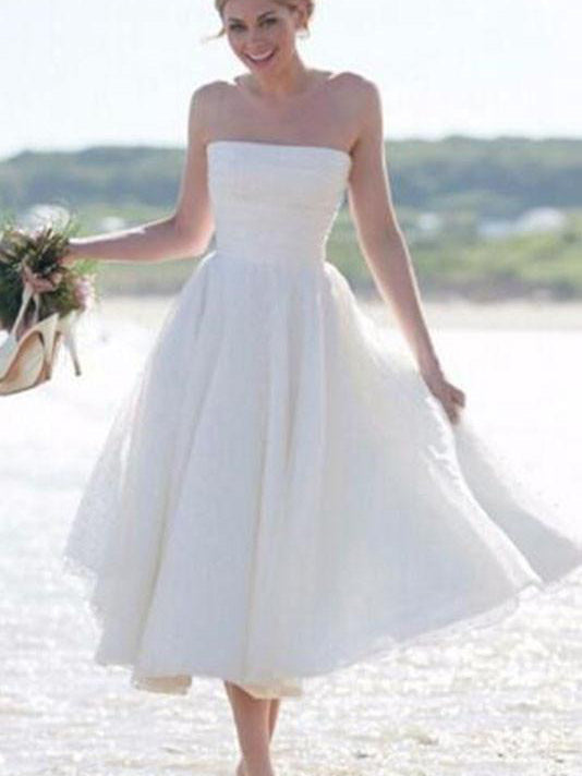 simple short bridal dresses