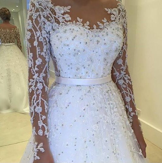 wedding dresses with bling and lace
