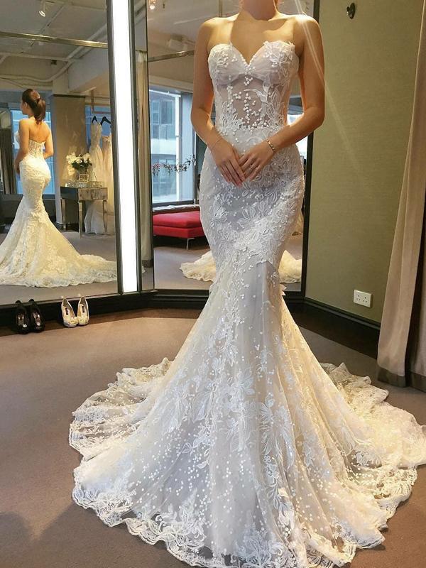 princess mermaid wedding dress