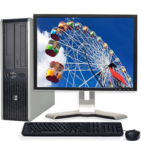 Hp Desktop Computer Bundle Tower Pc Core 2 Duo Processor 4gb Ram