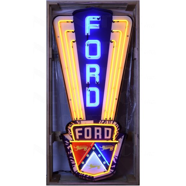 Ford Jubilee Neon Sign In Shaped Steel Can Neon Warehouse