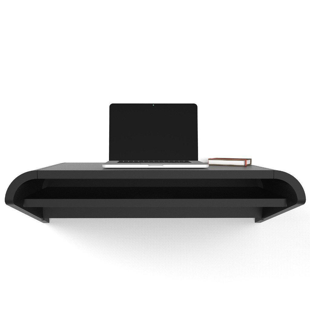 Black Satin Minimal Floating Wall Desk In 36 Or 51 Home