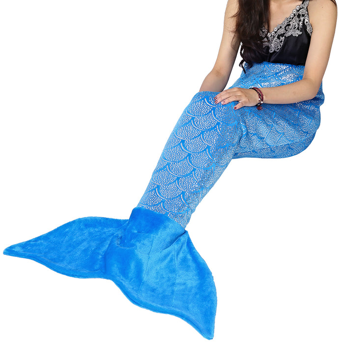 sequined mermaid tail blanket