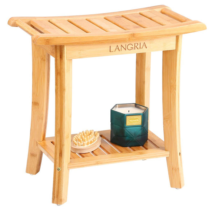 bamboo shower bench aldi