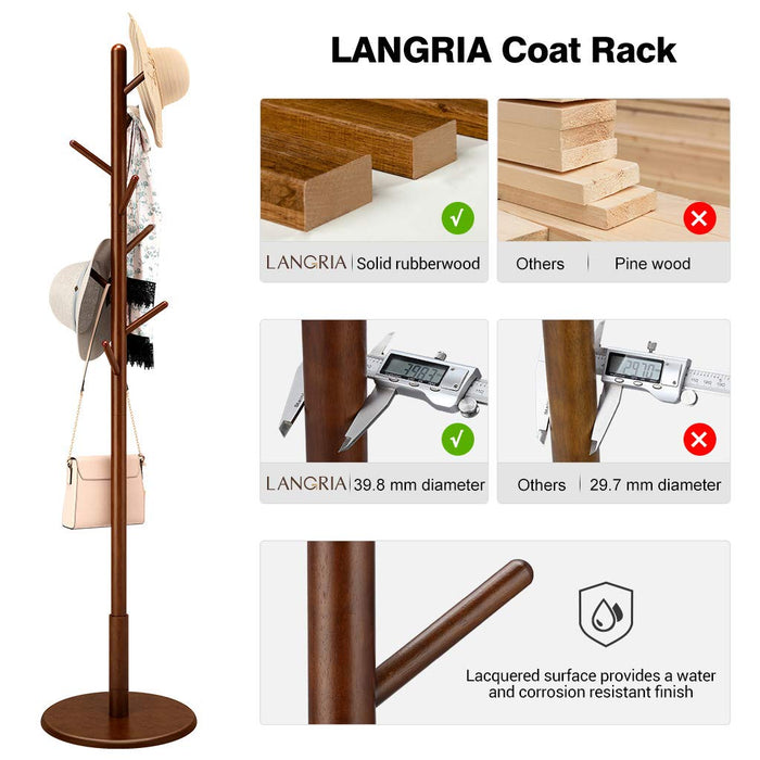 wooden hat and coat rack