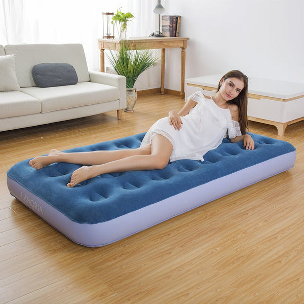 Plush Flocked Mid-Raise Air Mattress (8.5 Inches Height ...