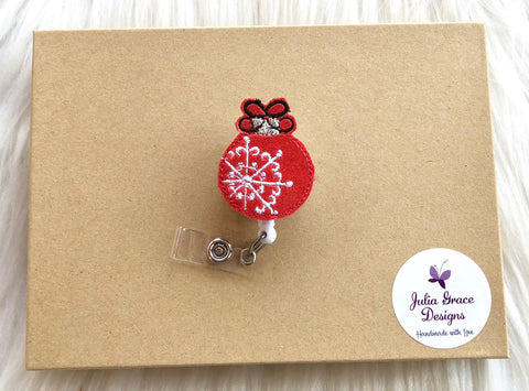 Christmas Badge Reel or Topper, Holiday Badge Holder, Nurse Badge Reel – Julia  Grace Designs