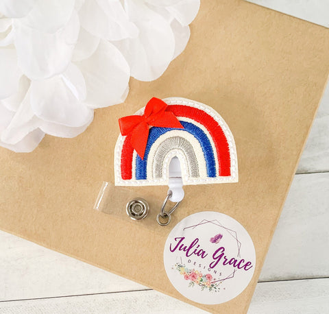 Cute Felt Flower Retractable Badge, Felt Badge Reel, Retractable ID Ba –  Julia Grace Designs