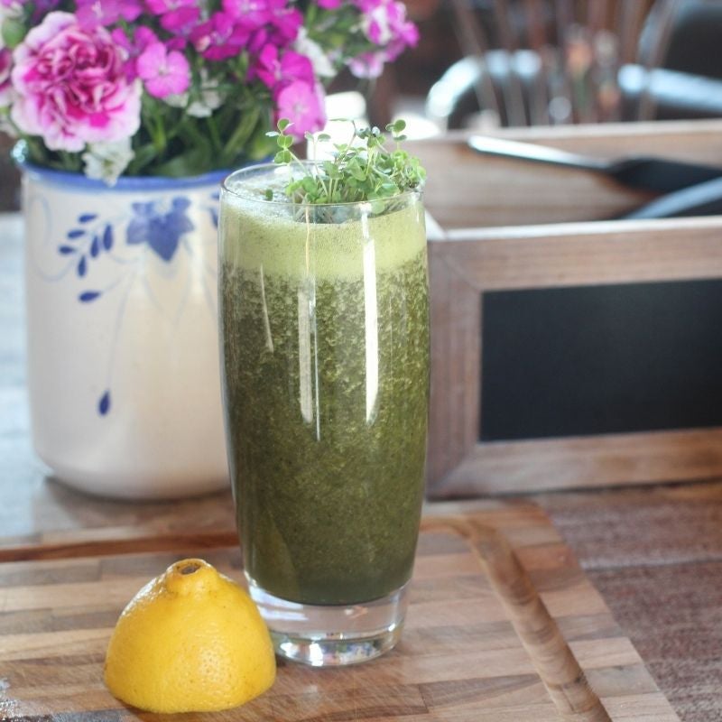 Spring Green Smoothie with Broccoli Microgreens – Hamama