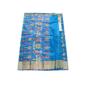 arars Women's kanchipuram kanjivaram pattu style art silk saree with blouse (419,blue)