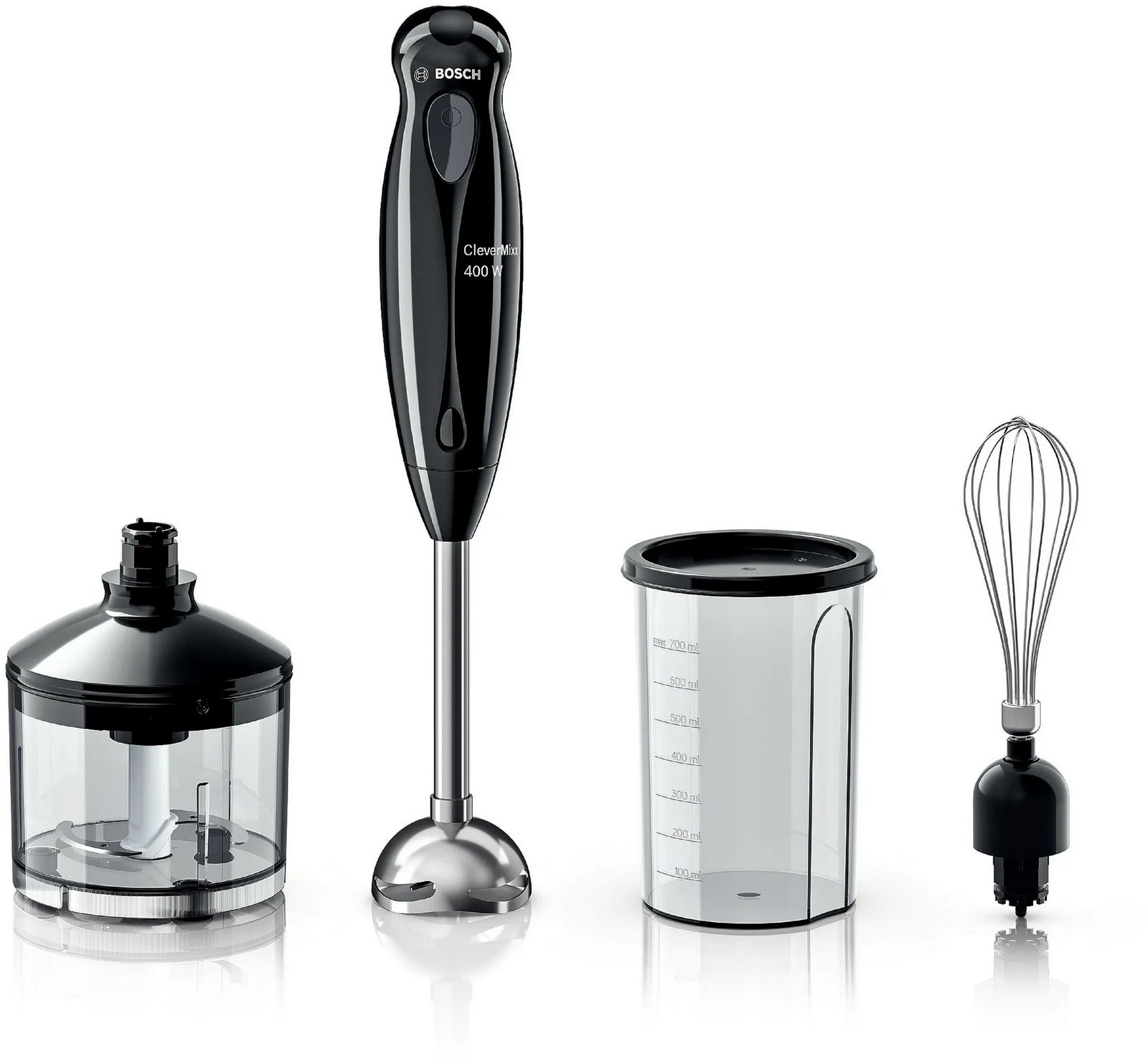 Black+Decker Bxbl6002in Hand Blender With Chopper, Whisk, Cup And Wall Rack  600w