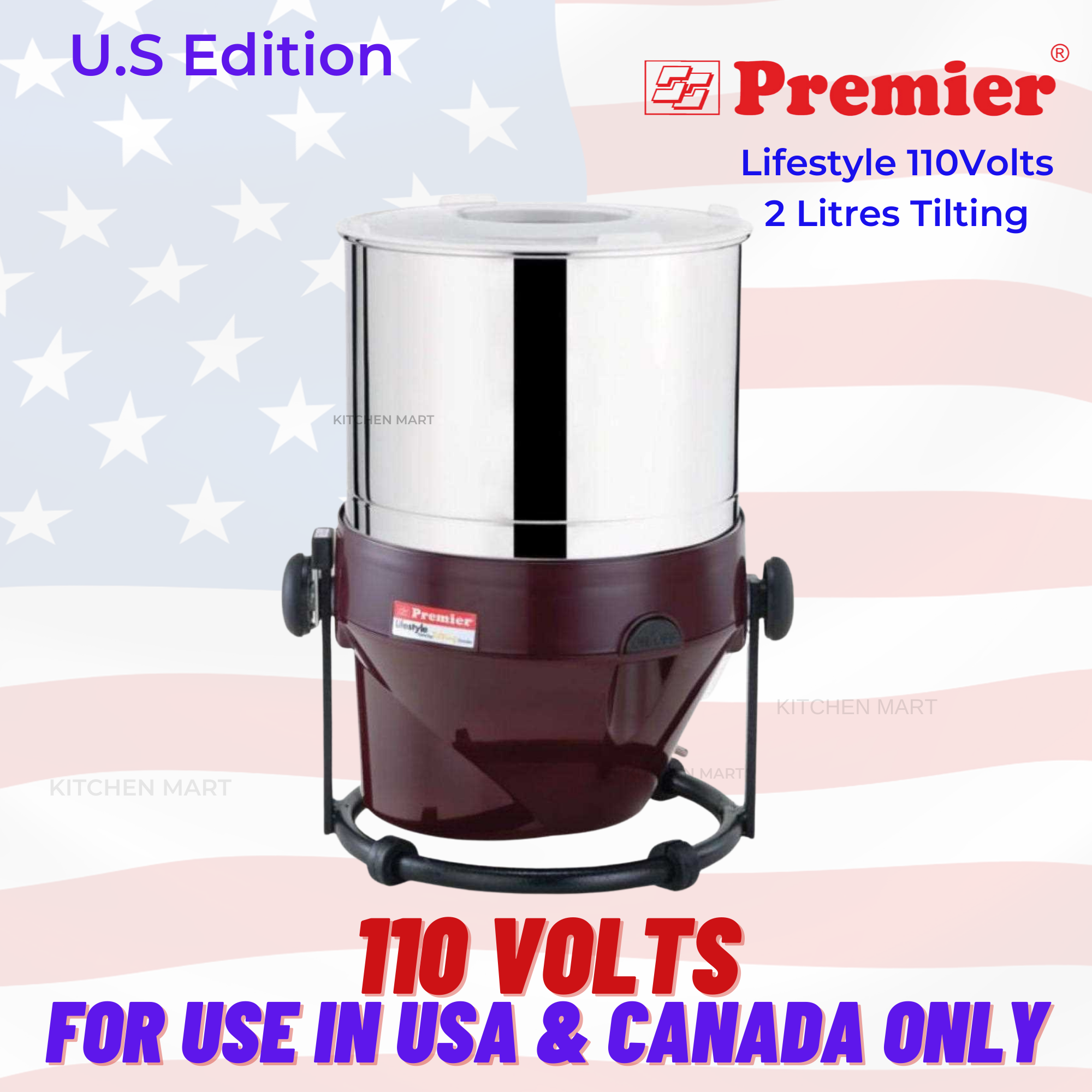 Buy Premier Wonder Grinder  Premier Wet Grinder 1.5 litre with 110 V -  Diamond Trading Inc