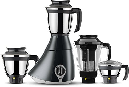 Bevel Cockatiel 750W Mixer Grinder (3 Jars, Red)