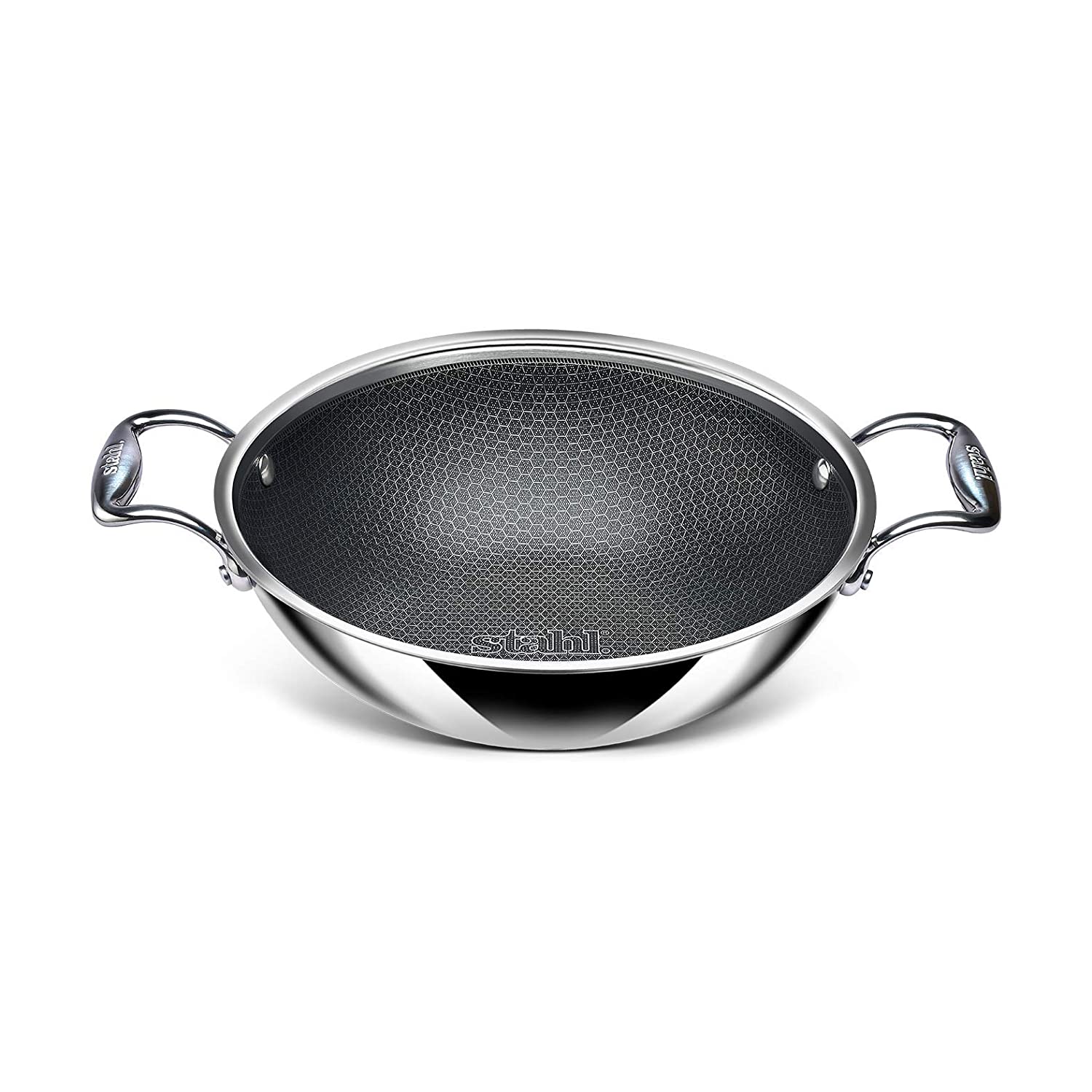 Stahl Triply Stainless Steel Non Stick Tawa | Tri Ply Dosa Tawa | Stainless  Steel Scratch Resistant Dosa Tawa with Induction Base | Hybrid 6928, Dia