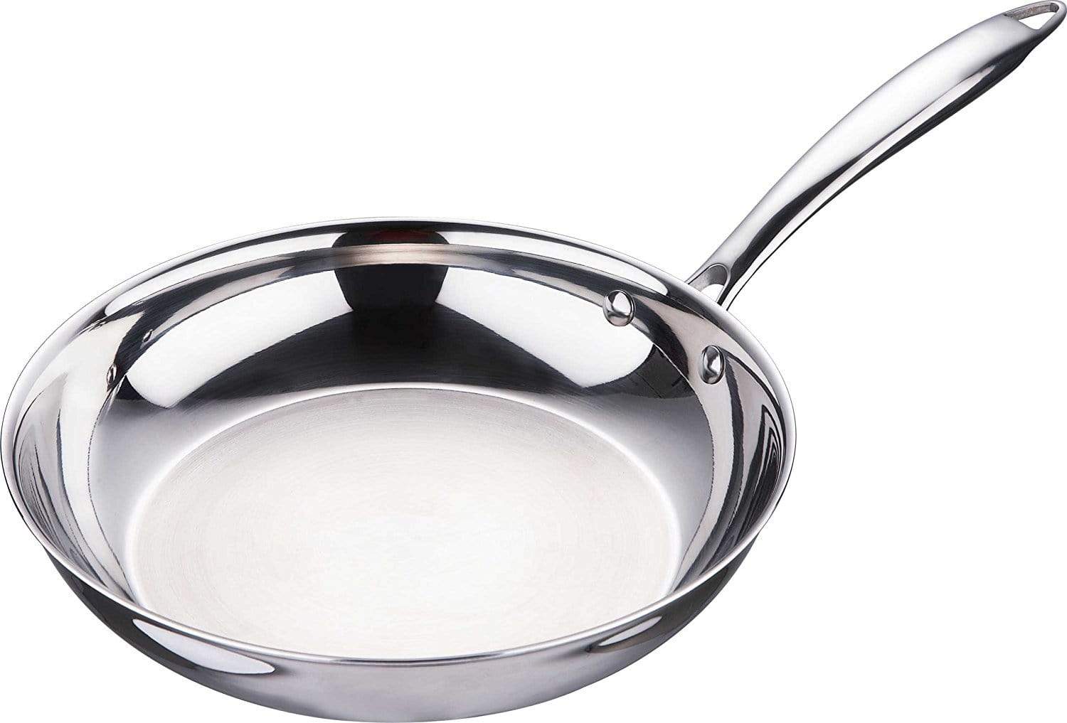 BERGNER Argent Triply Stainless Steel Tadka Pan with Stay Cool