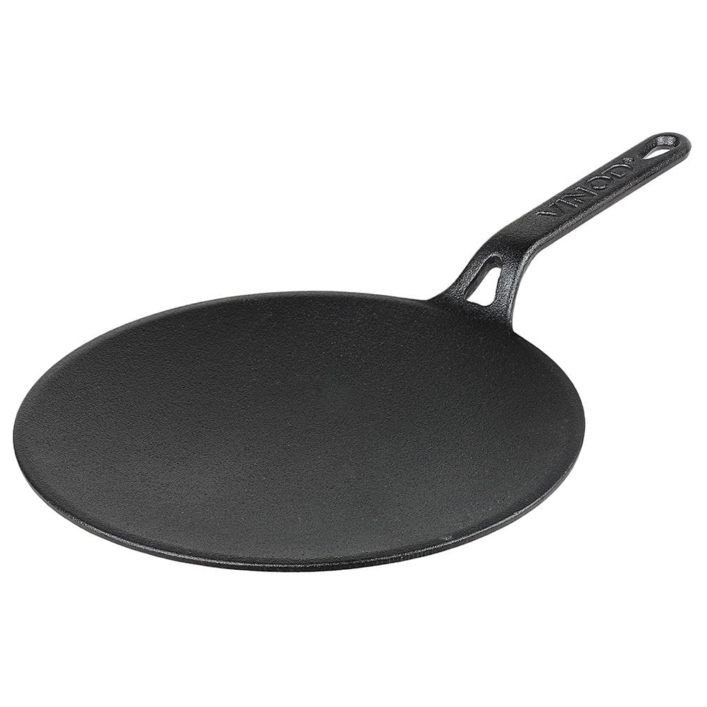 Buy Prestige Cast Iron Curved Tawa 26 cm, Induction Cast Iron Tawa Pan for  Roti/Chapati/Dosa with Stick Handle, Pre-Seasoned Cast Iron Cookware  PR48884 Online in Oman