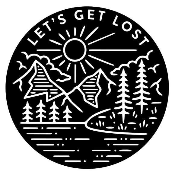 Lets Get Lost vinyl decal sticker for Car/Truck Window Adventure wande ...