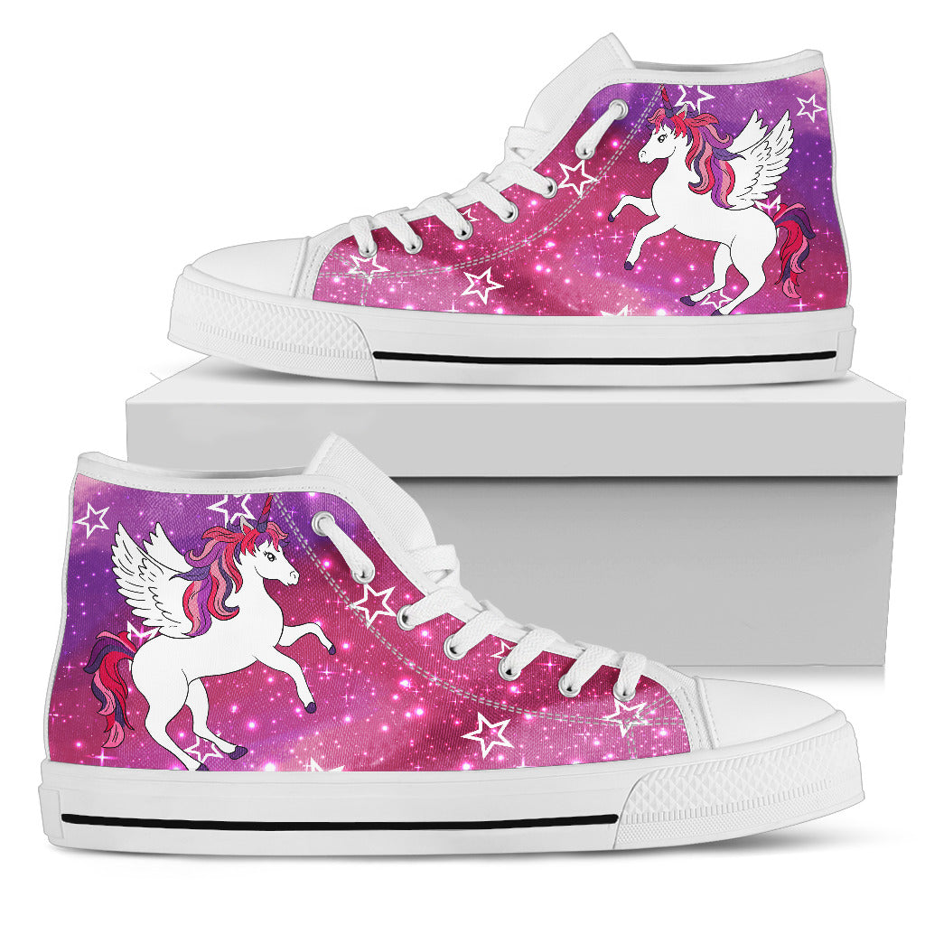 unicorn high top shoes