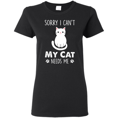 Nice Cat T Shirt - My Cat Needs Me, is a cool gift for your friends
