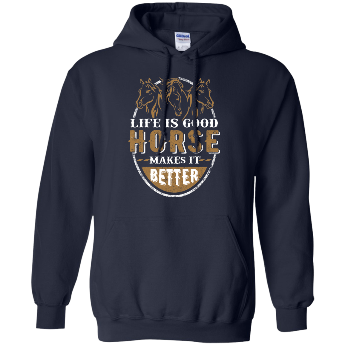 life is good horse sweatshirt