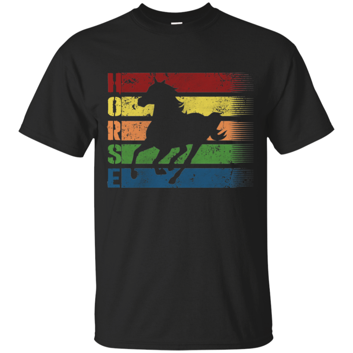 Retro Horse With Classic Style T Shirt - Gift For Crush