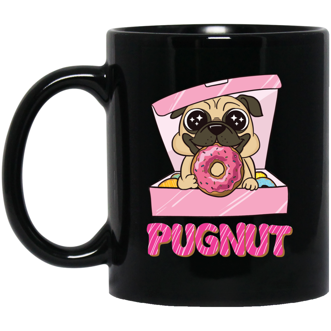 Pugnut Pug Mug - Gift For Crush