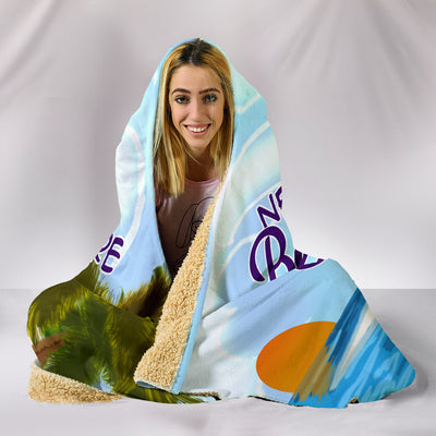 Camping - Life Needs More Beaches & Bonfires Hooded Blanket
