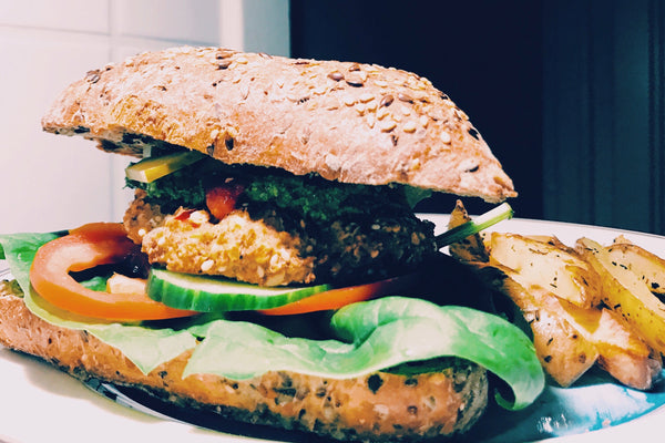 Easy vegan oven cooked burgers 