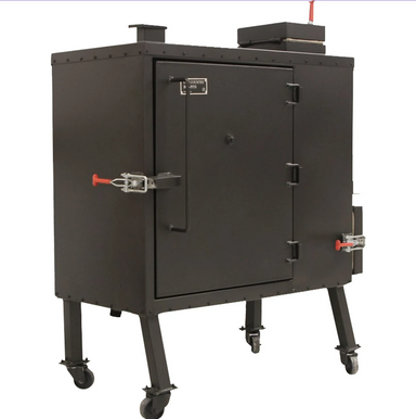 Old Country BBQ Pits Brazos Loaded 35 Offset Charcoal Smoker w/ Counterweight - OC20X60L