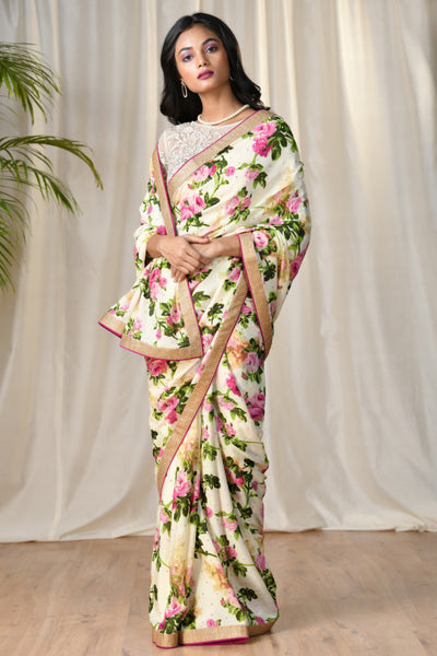 Ritu Kumar Sarees presentig new designer georggete sarees