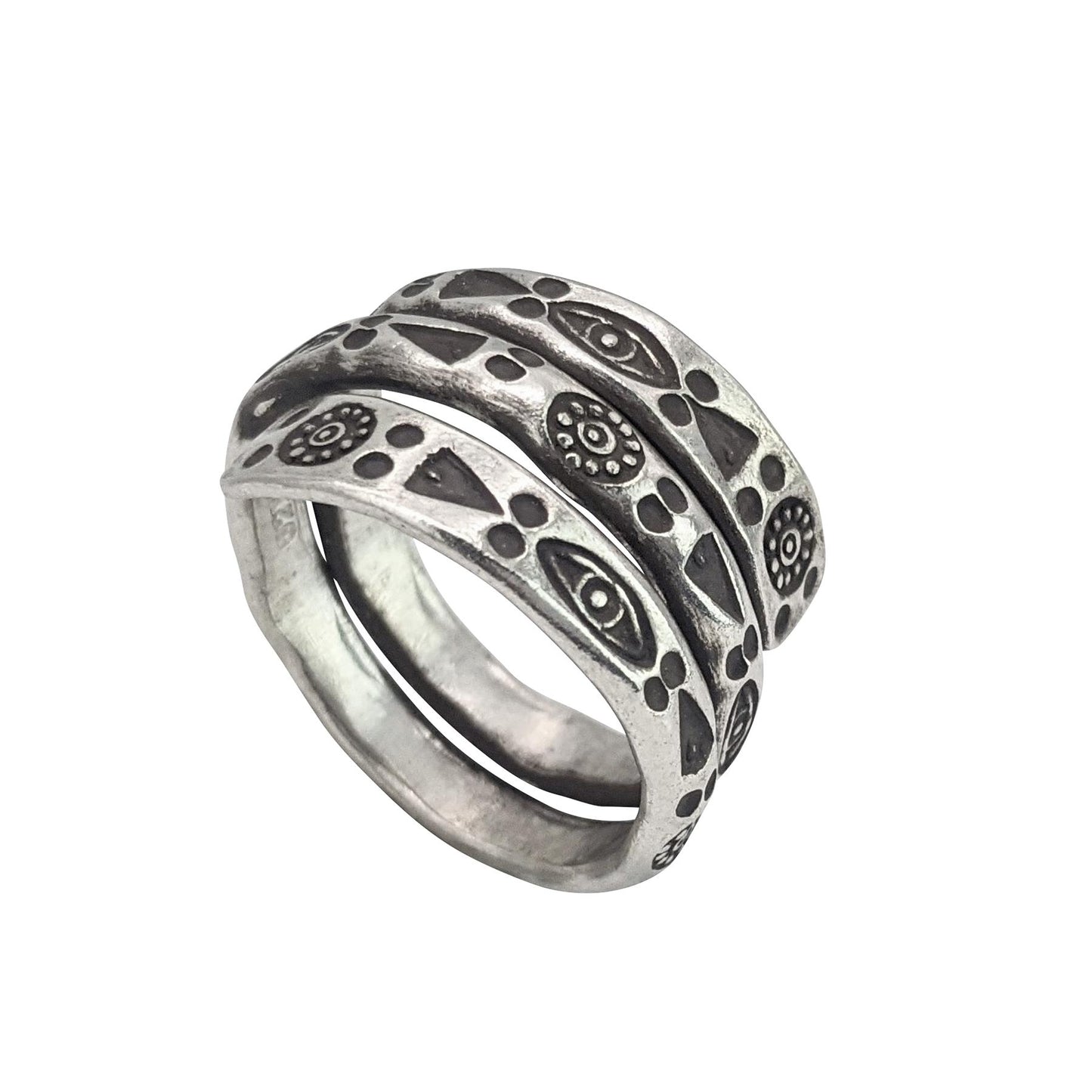 Net Ring Sterling Silver Unisex Adjustable Woven Band Weave Band Spiral  Band Swirl Net Braided Band Swirl Band Wrapped up Wrap Around Ring -   Canada