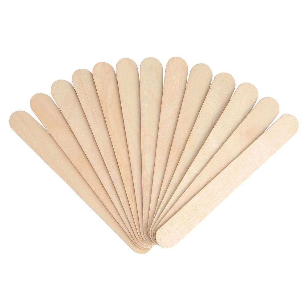 Wax Applicator Sticks Wood Wax Spatulas For Hair Removal 6 Pack