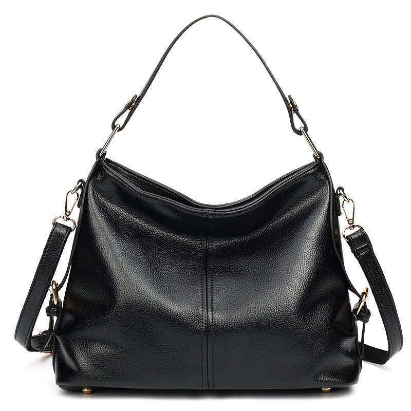 soft black leather handbags