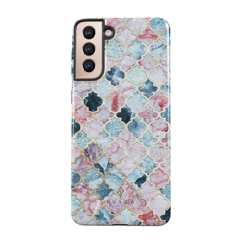 Pink Beach Mosaic Samsung Galaxy S21 Plus Case Burga