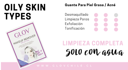 Piel grasa guante beneficios para limpieza piel con acne