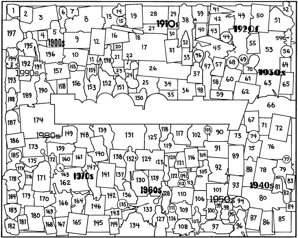 James Mellett 20th Century Puzzle Key Map