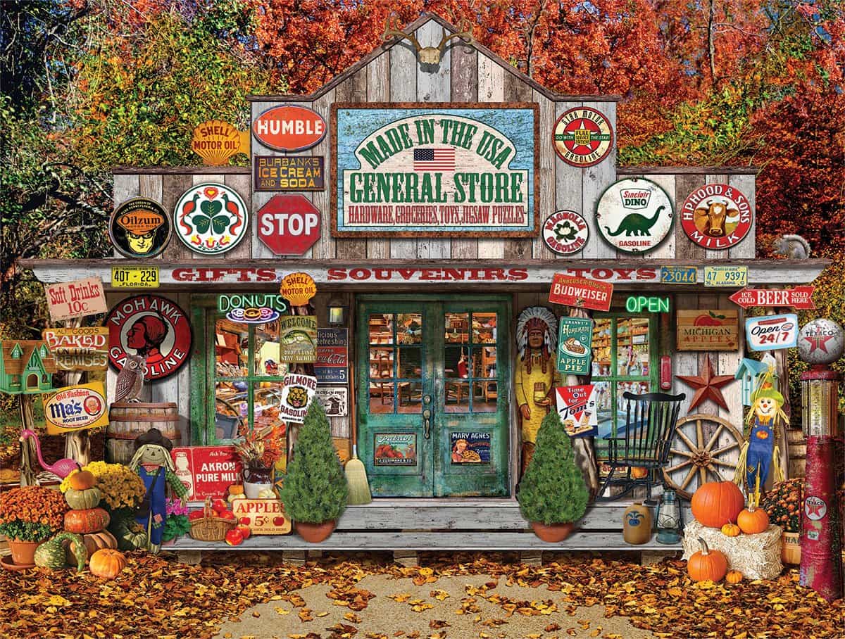 Christmas Sweet Shop White Mountain 1000 Piece Puzzle - Northwoods General  Store & Coffeehouse
