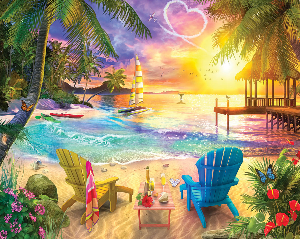1000 Piece Jigsaw Puzzle - Wish You Were Here – White Mountain Puzzles