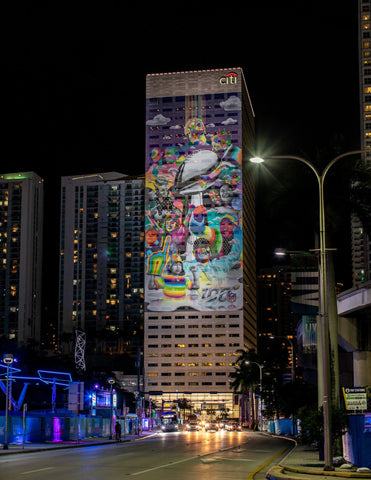 Dasic Fernandez Super Bowl 2020 Art Mural