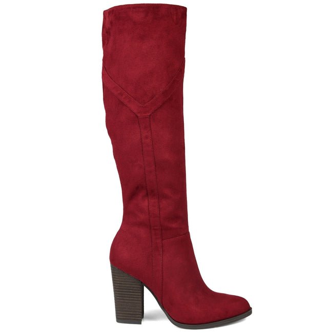 wide calf heel boots