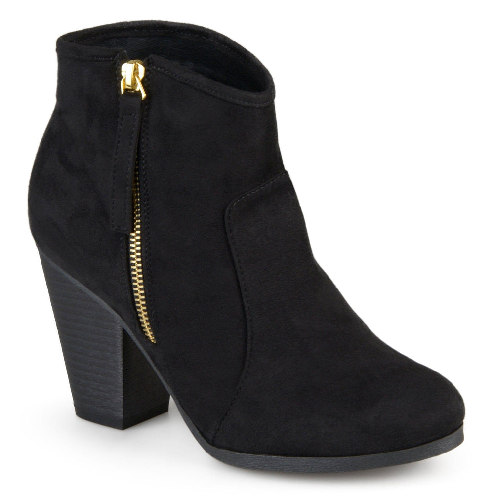 wide width booties black