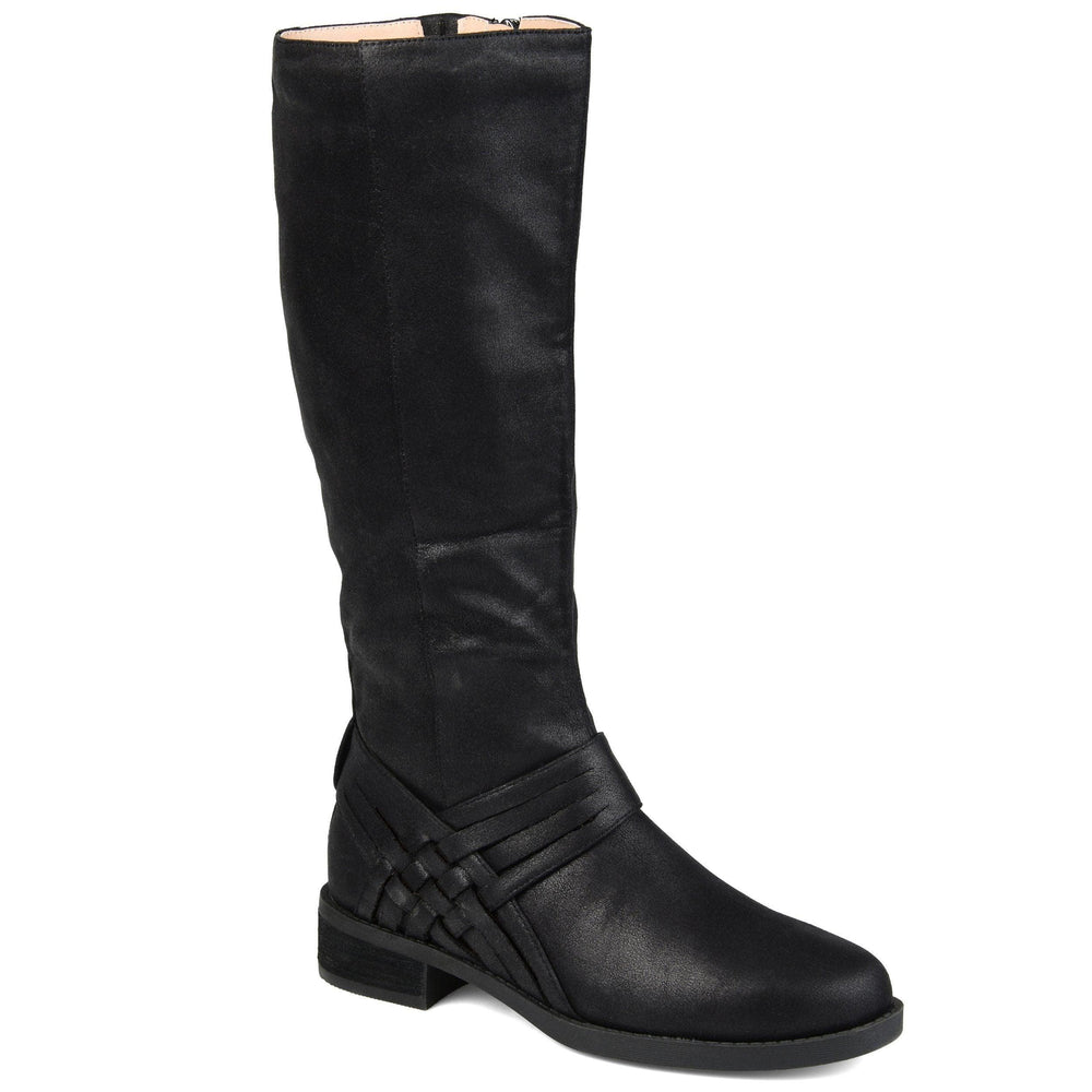 black knee high boots extra wide calf