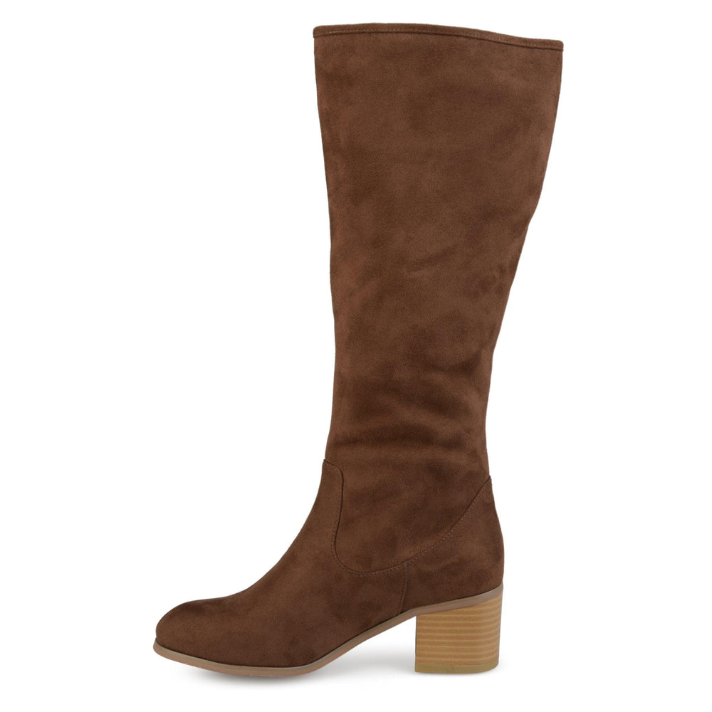 wide calf suede boots