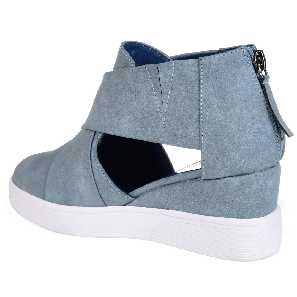 journee collection seena wedge sneaker